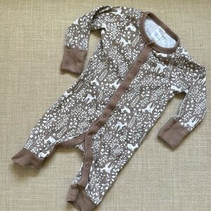 Gerber Baby Onesie Pajama with Deer Print 0-3 Month